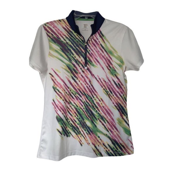 EPNY Placed Diagonal Watercolor Spray Polo - Picture 1 of 7